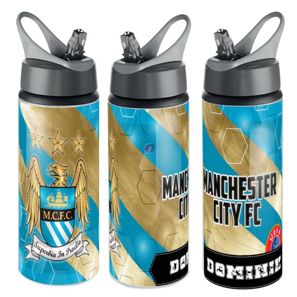 MANCHESTER CITY fém sportkulacs egyedi névvel 750 ml