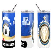   INTER MILAN fém duplafalú pohár egyedi névvel 600 ml tumbler