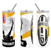   JUVENTUS fém duplafalú pohár egyedi névvel 600 ml tumbler