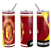   MANCHESTER UNITED fém duplafalú pohár egyedi névvel 600 ml tumbler