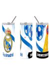 REAL MADRID fém duplafalú pohár egyedi névvel 600 ml tumbler