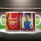 ARSENAL keramia bögre egyedi fényképpel 300 ml