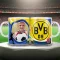 BORUSSIA DORTMUND keramia bögre egyedi fényképpel 300 ml