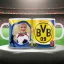 BORUSSIA DORTMUND keramia bögre egyedi fényképpel 300 ml