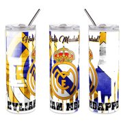 Prémium REAL MADRID fém termosz egyedi névvel 600 ml