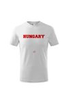 Férfi szurkolói póló a te neveddel, fehér - Hungary 4XL