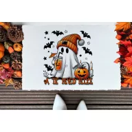   Személyre szabható Halloweeni szőnyeg / lábtörlő 40x60 cm Cuki Szellem