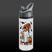   Személyre szabható Halloweeni fém sportkulacs, cuki szellemes 750ml