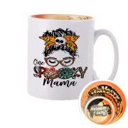   Személyre szabható Halloweeni bögre, Spooky Mama 300ml Halloween mintával