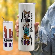   Személyre szabható Halloweeni fém TERMO POHÁR, Spooky season 600ml