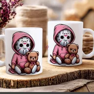   Őszi mintás bögre 3D pufi hatású "Spooky Season"  kerámia