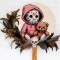 Egyedi Halloweeni ajtódísz, nyomtatott fatábla Jason girl személyre szabható többféle méret