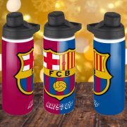 Exkluzív REAL MADRID fém kulacs egyedi névvel 750 ml "Leather"