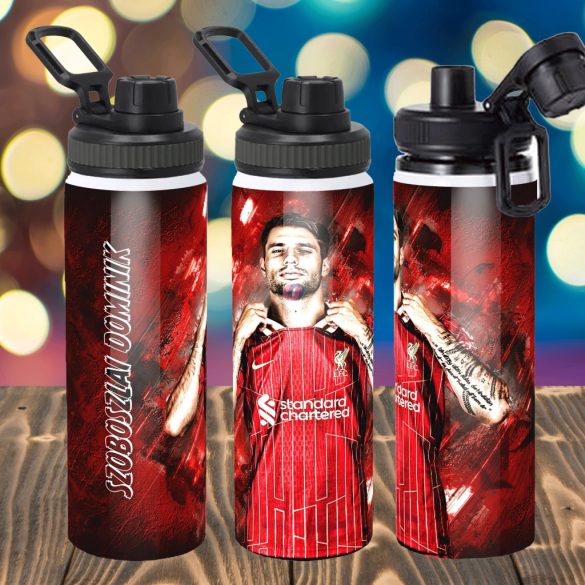 Prémium FC BARCELONA fém sportkulacs egyedi névvel 850 ml