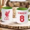 Prémium Liverpool Bögre személyre szabható, egyedi névvel 330ml Zöld bögre