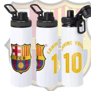   Prémium Barcelona fém sportkulacs egyedi névvel 850 ml "BarcelonaLogo"