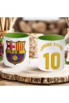 Prémium Barcelona Bögre személyre szabható, egyedi névvel 330ml Zöld bögre