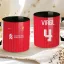 Prémium Liverpool Bögre személyre szabható, egyedi névvel 330ml Fekete bögre "Home kit"