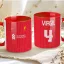 Prémium Liverpool Bögre személyre szabható, egyedi névvel 330ml Piros bögre "Home kit"