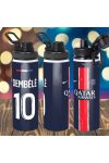 Prémium PSG fém sportkulacs egyedi névvel 850 ml "Home kit"