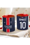 Prémium PSG Bögre személyre szabható, egyedi névvel 330ml Piros bögre "Home kit"