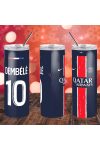 PSG Duplafalú termosz egyedi névvel 600 ml "Home kit"