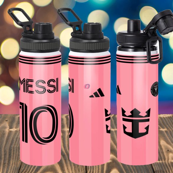 Prémium Inter Miami fém sportkulacs egyedi névvel 850 ml "Messi"