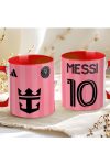 Prémium Inter Miami Bögre személyre szabható, egyedi névvel 330ml Piros bögre "Messi"