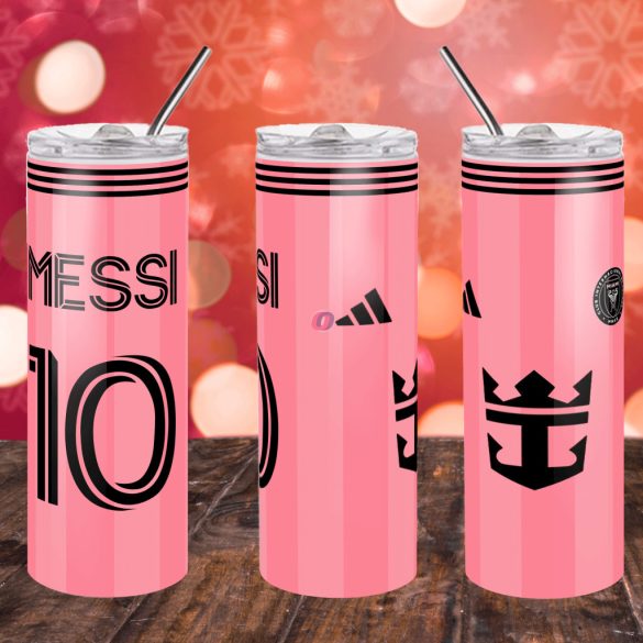 Inter Miami Duplafalú termosz egyedi névvel 600 ml "Messi"
