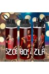 Prémium Szoboszlai fém sportkulacs egyedi névvel 850 ml "SZOBO 2025"