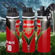   Prémium ARSENAL fém sportkulacs egyedi névvel és számmal 850 ml "ZIPPER"