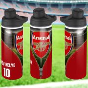   ARSENAL fém kulacs egyedi névvel és számmal 750 ml "ZIPPER"