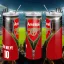 ARSENAL Duplafalú termosz egyedi névvel és számmal 600 ml "ZIPPER"
