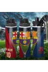 Prémium BARCELONA fém sportkulacs egyedi névvel és számmal 850 ml "ZIPPER"