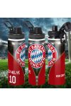 Prémium Bayern München fém sportkulacs egyedi névvel és számmal 850 ml "ZIPPER"