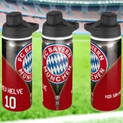   Bayern München fém kulacs egyedi névvel és számmal 750 ml "ZIPPER"