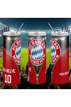 Bayern München Duplafalú termosz egyedi névvel és számmal 600 ml "ZIPPER"