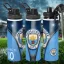 Prémium Manchester City fém sportkulacs egyedi névvel és számmal 850 ml "ZIPPER"