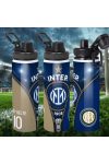 Prémium Inter Milan fém sportkulacs egyedi névvel és számmal 850 ml "ZIPPER"