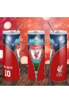 Liverpool Duplafalú termosz egyedi névvel és számmal 600 ml "ZIPPER"