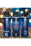 Prémium PSG fém sportkulacs egyedi névvel és számmal 850 ml "ZIPPER"
