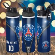   Prémium PSG fém sportkulacs egyedi névvel és számmal 850 ml "ZIPPER"