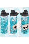 Személyre szabható "LABUBU BLUE" fém kulacs egyedi névvel 750 ml