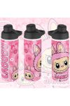 Személyre szabható "LABUBU Pink"fém kulacs egyedi névvel 750 ml