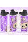 Személyre szabható "LABUBU Lila" fém kulacs egyedi névvel 750 ml