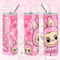 Személyre szabható "LABUBU Friends" fém Termosz  / tumbler egyedi névvel 600 ml   Személyre szabható "LABUBU Friends" fém Termosz  / tumbler egyedi névvel 600 ml