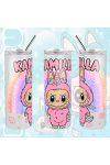 Személyre szabható "Labubu Rainbow" fém Termosz  / tumbler egyedi névvel 600 ml