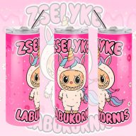   Személyre szabható "Labukornis" fém Termosz  / tumbler egyedi névvel 600 ml