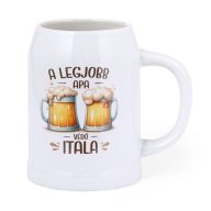 Sörös korsó 700 ML egyedi névvel "Legjobb apa"