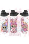 Személyre szabható "LABUBU Friends" fém kulacs egyedi névvel 750 ml